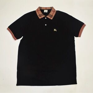 Black Burberry Polo Shirt